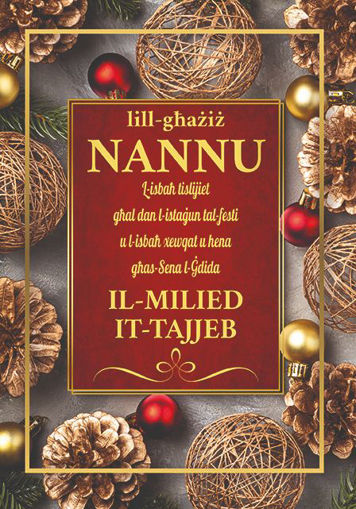 Picture of LILL-GHAZIZ NANNU L-ISBAH TISLIJIET KARTOLINA